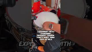 Have you ever dampened drums using two pods or gels? #shorts #short #drums #sound #tune #tone #hack