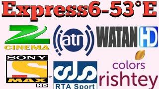 express 53e dish setting !!express 53e satellite update @53e channel list 2024