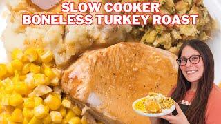 Slow Cooker Boneless Turkey Breast using Butterball Roast from ALDI!