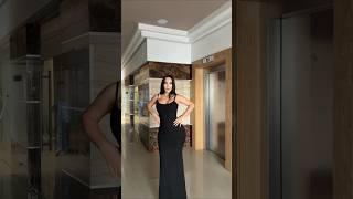 The Power of the Black Dress  | Timeless Elegance in Every Step! #model #fashion