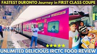 MOST LUXURIOUS DURONTO EXPRESS FIRST CLASS AC Coupe & IRCTC FOOD REVIEW | FASTEST DURONTO in INDIA