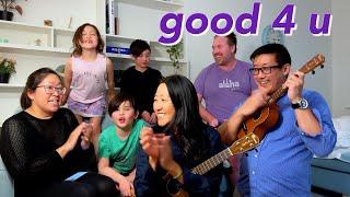 FAMILY SINGS good 4 u (Olivia Rodrigo) // Cynthia Lin Ukulele Sing+Play-Along