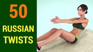 50 Russian Twists Challenge [Abs + Obliques +  Six Pack At Home]