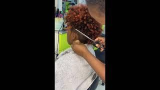 Decorate and shape your curly wig to mohwak#subscribe#diy natural hairstyles#hairtutorial#hairstyles