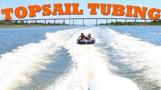 Topsail Island NC Boat Tubing | Tubing on the Intracoastal Waterway in Topsail Island NC