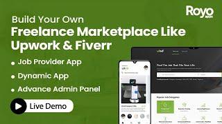 Royo Lancer - Build A Freelancer Marketplace Like Upwork | Upwork Clone App & Website | Live Demo