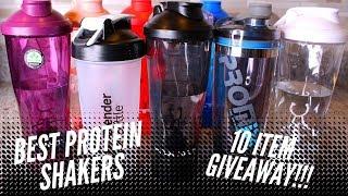 HUGE GIVEAWAY + Best Protein Shaker to Buy for Christmas | Voltrx vs BlenderBottle vs Promixx