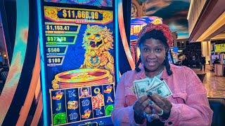 My Wife Put Only $55 Into This LION CASH Slot And THIS Happened!!