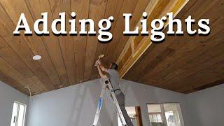 Installing LED Flush Mount Lights to our Kitchen // 1930's farmhouse Renovation Ep 82