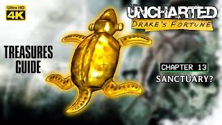 UNCHARTED: DRAKE'S FORTUNE TREASURES GUIDE | CH 13 - SANCTUARY? | 4K UHD | GAMERS DIGEST
