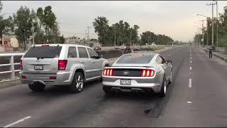 Cherokee SRT8 Turbo + Nitro vs Mustang KB + nitro