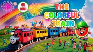 The Colorful Train Song + Rainbow Bus, Baby Shark & More Fun Songs for Kids!" 