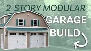 Two Story Modular Garage Build - Stoltzfus Structures