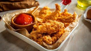 KFC Crispy Chicken Tenders Recipe! How to Make Chicken Tenders like KFC at Home!