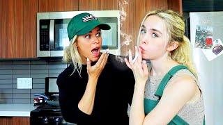 SMOKING PRANK ON MY SISTER **SHE GOT SO MAD**