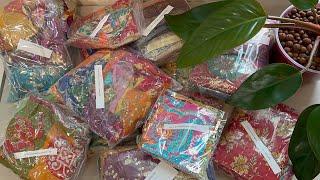 Huge bohemian fabric unboxing // junk journal ideas // amourfabriques