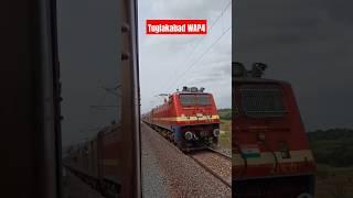 TKD WAP4 leads 12708 APSK SF Exp #southcentralrailway #indianrailways #tuglakabad #wap4  #shorts