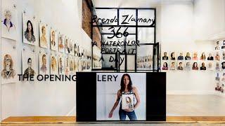 366: A Watercolor Portrait a Day – Brenda Zlamany at The Opening Gallery