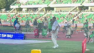 Ryan Crouser Men’s shot put, 22.56m 74ft, 2024 U.S. Olympic Trials