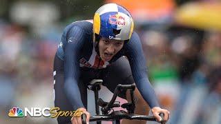 Chloe Dygert Owen collapses after record setting cycling time trial | NBC Sports