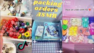 Satisfying packing orders  ASMR style  TikTok compilation #5 #smallbusiness #packingorders #asmr