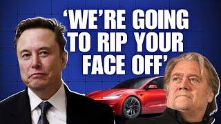 Steve Bannon furious - tells Elon Musk he'll have his face ripped off...