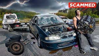I BROKE MY POLICE WANTED BURNOUT CAR AND TEARDOWN ENGINE FROM MARKETPLACE SCAM