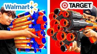 Walmart Vs. Target: Nerf Duel with Dad