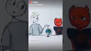 Россия!!!! как её создали демон и ангел?(лайкер глюк)