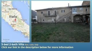 5-bed 2-bath Villa for Sale in Rieti, Lazio, Italy on italianlife.today
