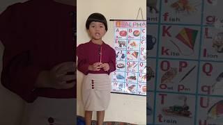 Learn ABCD with Ayushi A for Apple|| ABCD || Kids Learning||  Phonic Song||Nursery Rhymes #shorts