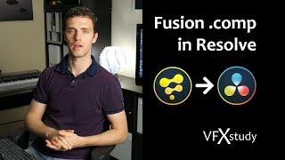 How to load a Fusion *.comp file into Davinci Resolve