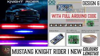 Arduino Knight Rider Mustang LED Scanner | Any Colour, Pattern and Size | Design 6