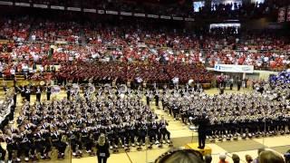 Ohio State Marching Band plays the National Anthem at 9/27/2014 Skull Session OSU vs UC