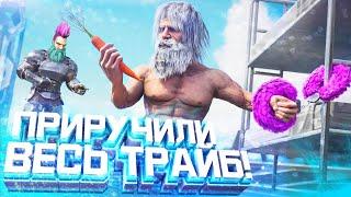 Приручили ВЕСЬ Трайб ВРАГА в ARK! Крейзи Онлайн РЕЙД медвежки в АРК Survival Evolved!