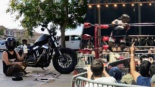 Harley Tune Up and Going to a Dwarf Wrestling Show (Extreme Dwarfanators)