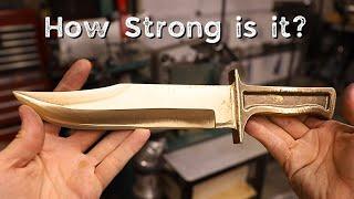 Making a Nickel Aluminum Bronze Bowie Knife!