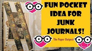 FUN 4 POCKET IDEA! EASY JUNK JOURNAL IDEAS for Beginners! The Paper Outpost!