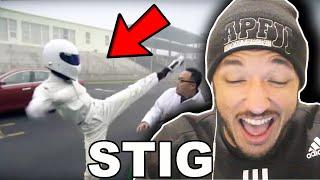 American FIRST REACTION to THE STIG - Best Moments Of The TOP GEAR Stig
