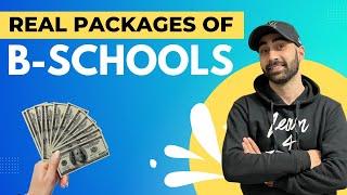 Real Packages Of All B-Schools | Real Truth | Best ROI Colleges #mba