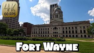 Driving Around Fort Wayne, Indiana in 4k Video