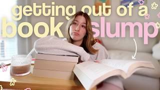 trying to get out of a reading slump .. i did it ⭐️  *spoiler free reading vlog!*