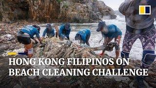 Adventure Clean-up Challenge: Filipino domestic workers volunteer to clean Hong Kong beaches