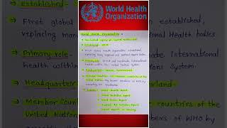 World Health Organisation | WHO