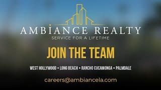 Join the 1% -  AMBIANCE REALTY - Reach your FULL potential as a Successful Real Estate Agent