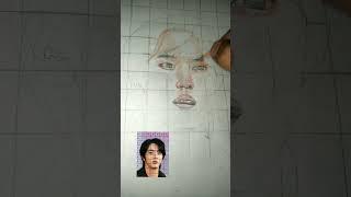 how to draw bts jinn color pencil drawing step by step for beginners