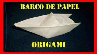  ORIGAMI: COMO HACER UN BARCO  DE PAPEL MUY FÁCIL (HOW TO MAKE A PAPER BOAT)