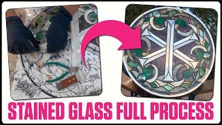 stained glass window | full process [commission: chi and iota]