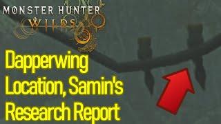 Monster Hunter Wilds Dapperwing location, Samin's research report guide, capture a Dapperwing