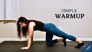 7 Minute Simple Warmup Exercises Before Workout - Full Body Routine